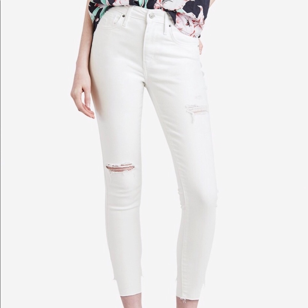 Levi’s 721 vintage high rise white jeans size 25